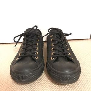 Leather Converse All Star Low Tops